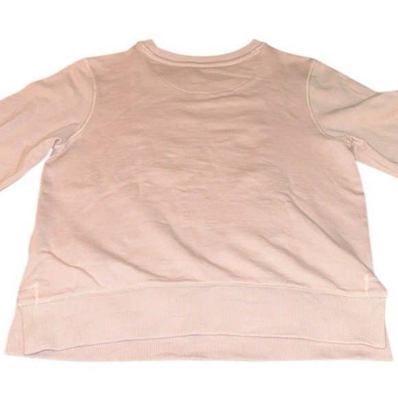 Anthropologie Beaded Bow Dusty Blush Pink Sweater Sweatshirt Small - Picture 10 of 14